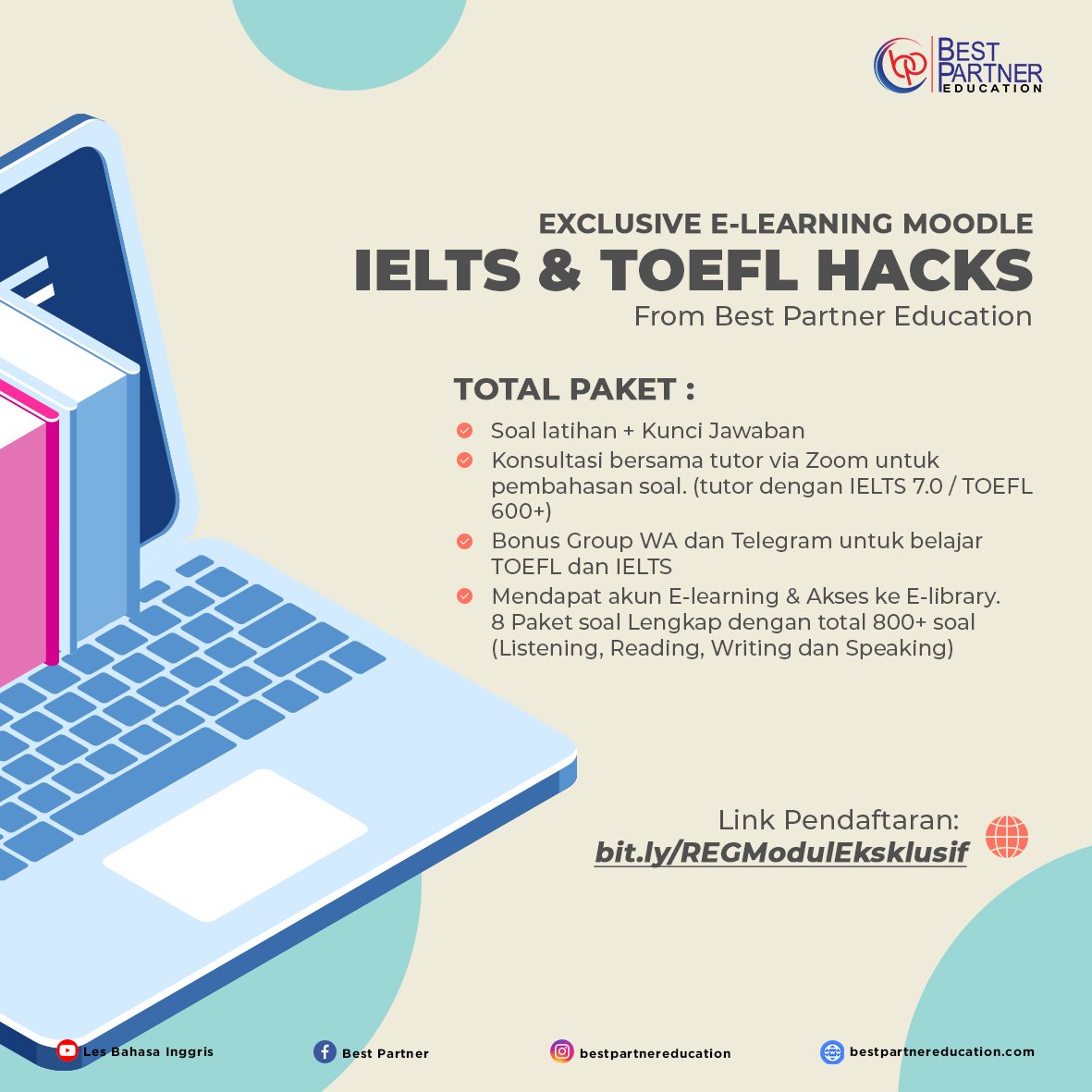 IELTS & TOEFL Tool Hack, Exlusive Moodle Learning Tool From Best Partner Education
